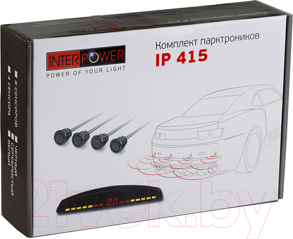 Изображение товара Парковочный радар Interpower IP-415 (белый)