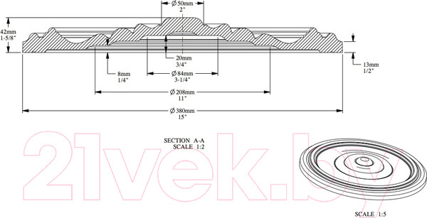 Изображение товара Розетка потолочная Orac Decor R08