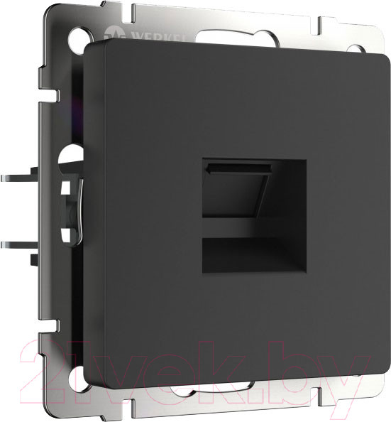 Изображение товара Розетка Werkel W1181008 RJ-45 / a051606 (черный матовый)