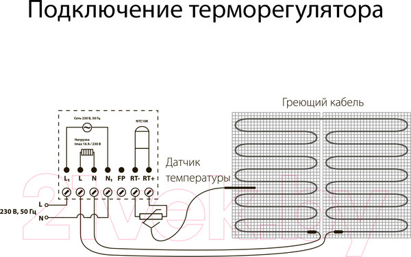Изображение товара Терморегулятор для теплого пола Werkel W1151108 / a051624 (черный)