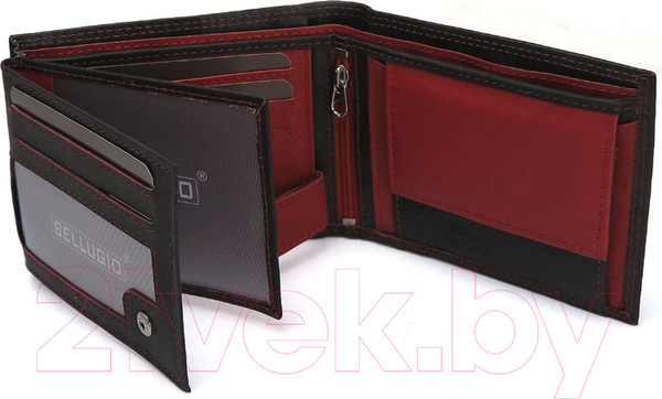 Изображение товара Портмоне Bellugio AM-24R-033 (черный/красный)