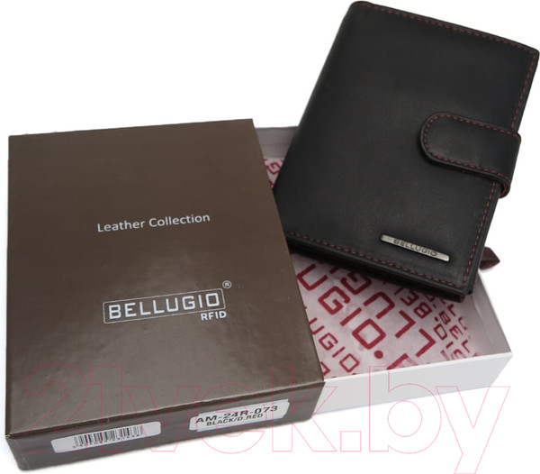 Изображение товара Портмоне Bellugio AM-24R-073 (черный/красный)