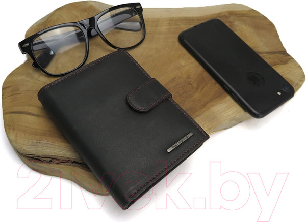 Изображение товара Портмоне Bellugio AM-24R-073 (черный/красный)