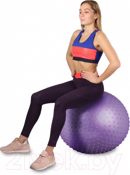 Изображение товара Фитбол массажный Indigo Sport IN094 (65см, фиолетовый)