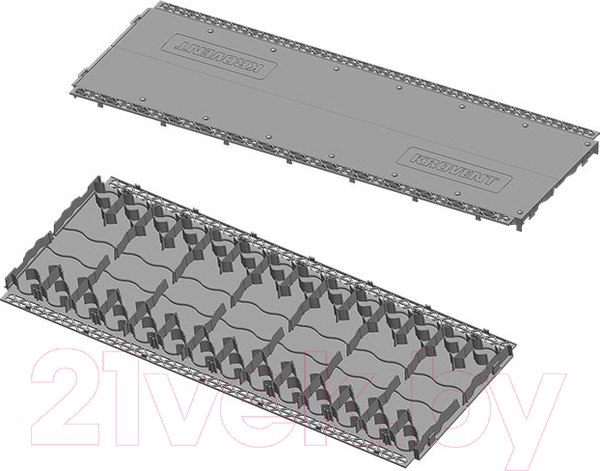Изображение товара Аэратор коньковый Krovent 1.00x0.33x0.03м RAL 9005 (черный)