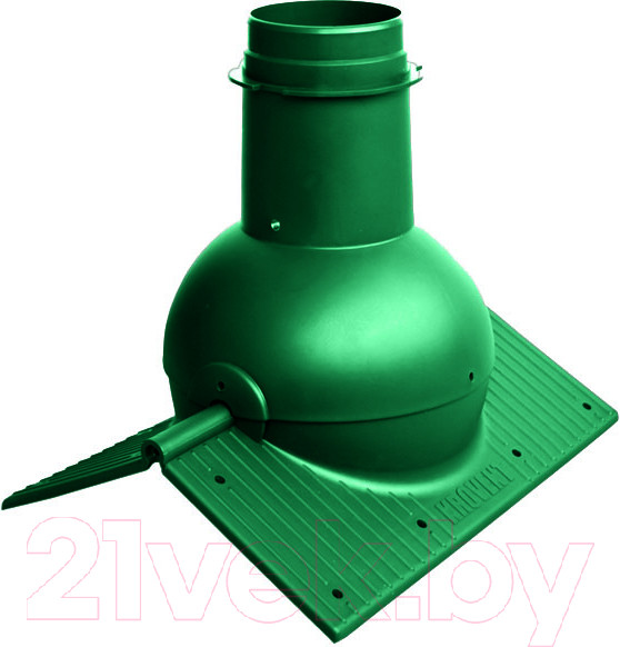 Изображение товара Аэратор коньковый Krovent Pipe-Cone для любого типа кровли RAL 6005 (зеленый)
