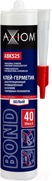Изображение товара Клей-герметик Axiom ABK525 (280мл, белый)