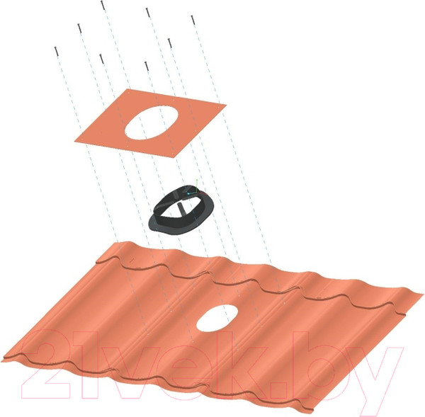 Изображение товара Аэратор точечный Krovent KTV-General RAL 7024 (серый)