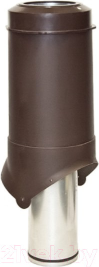 Изображение товара Выход вентиляционный на крышу Krovent Pipe-VT IS 125/изол./500 RAL 8017 (коричневый)