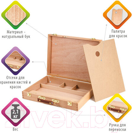 Изображение товара Этюдный ящик Brauberg 190657