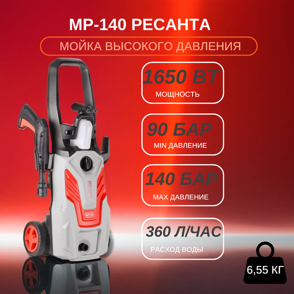 Изображение товара Мойка высокого давления Ресанта МР-140 (70/8/19)