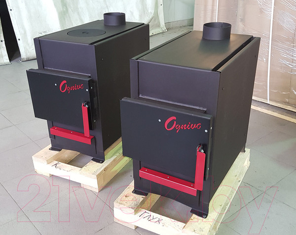 Изображение товара Печь отопительно-варочная Термокрафт Ognivo 2К (3мм, чугунная комфорка, 200 м3)