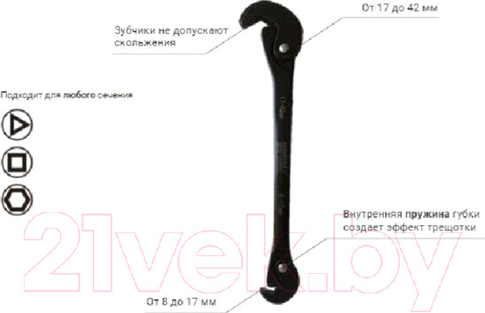 Изображение товара Гаечный ключ Vira 444004