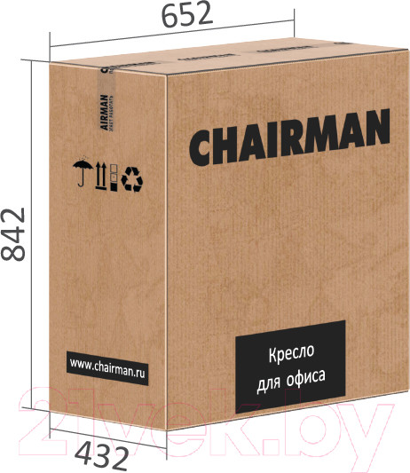Изображение товара Кресло офисное Chairman 442 (экопремиум черный)