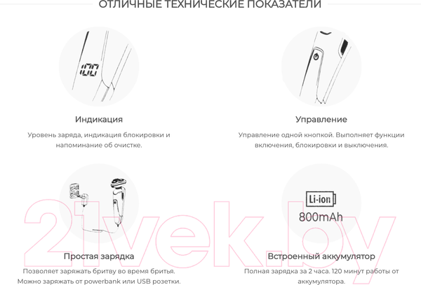 Изображение товара Электробритва Evolution Bristless 3R