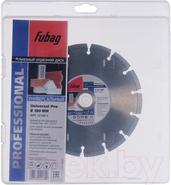 Изображение товара Отрезной диск алмазный Fubag 12180-3