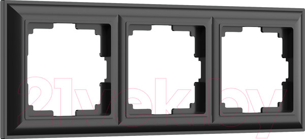 Изображение товара Рамка для выключателей и розеток Werkel W0032208 / a051026 (черный матовый)