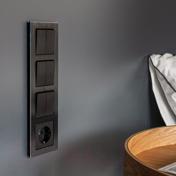 Изображение товара Выключатель Werkel W1120008 / a051628 (черный матовый)