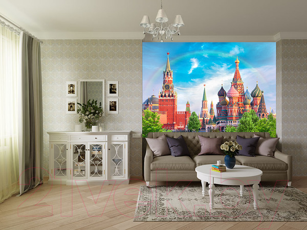 Изображение товара Фотообои листовые Твоя планета Люкс Сердце России (272x194)