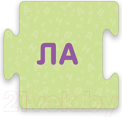 Изображение товара Развивающая игра Робинс Пазлы. Учимся читать по слогам. Сложные слова