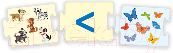 Изображение товара Развивающая игра Робинс Пазлы. Учимся сравнивать