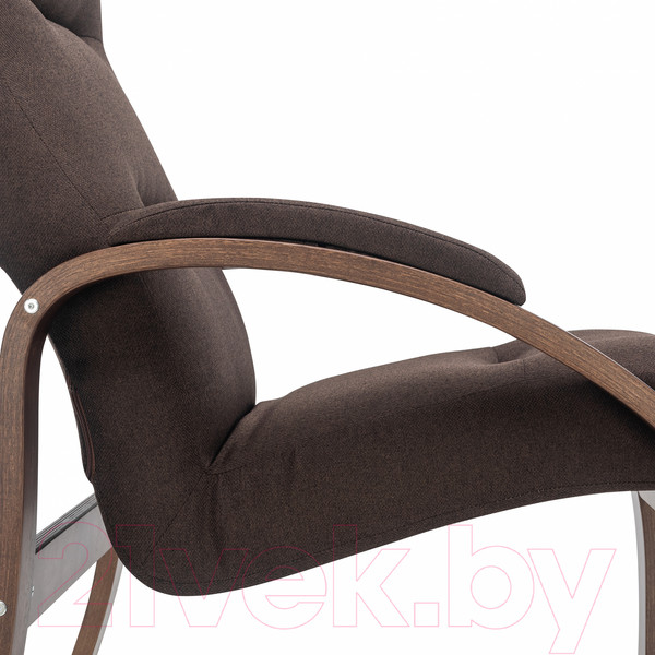 Изображение товара Кресло мягкое Импэкс Leset Лион (орех текстура/малмо 28/коричневый)