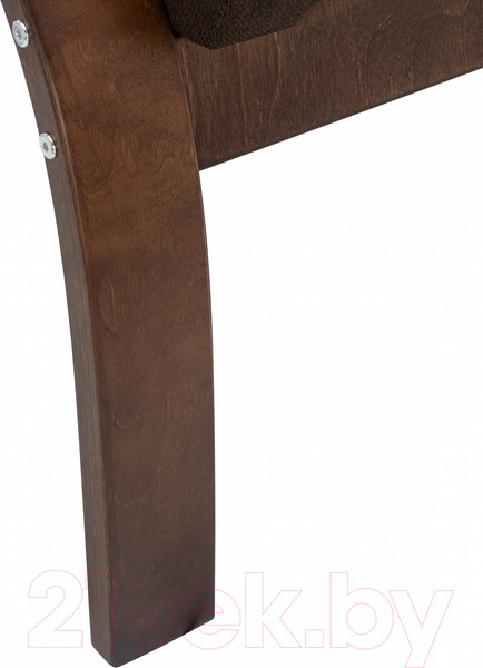 Изображение товара Кресло мягкое Импэкс Leset Лион (орех текстура/малмо 28/коричневый)