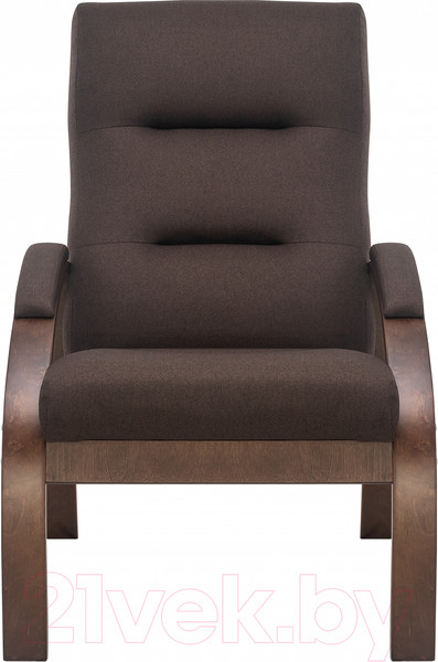 Изображение товара Кресло мягкое Импэкс Leset Лион (орех текстура/малмо 28/коричневый)