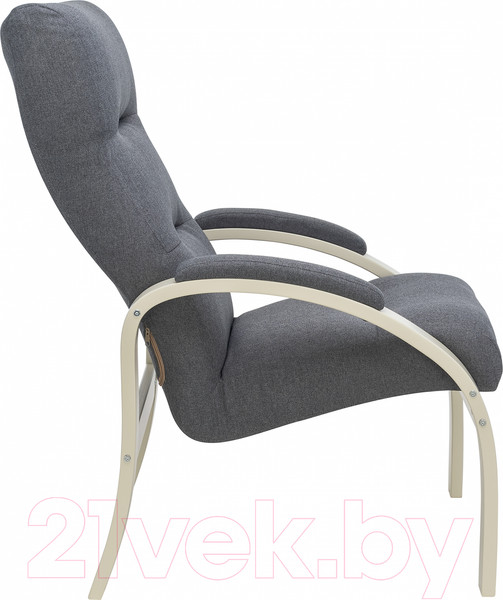 Изображение товара Кресло мягкое Импэкс Leset Лион (слоновая кость/малмо 95/серый)
