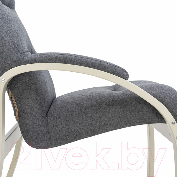 Изображение товара Кресло мягкое Импэкс Leset Лион (слоновая кость/малмо 95/серый)