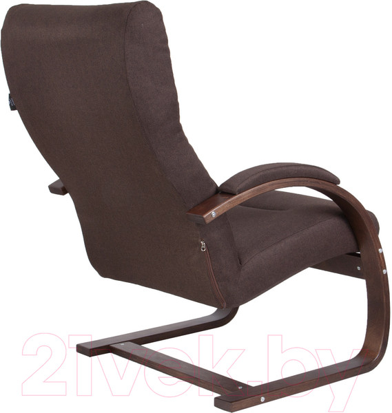 Изображение товара Кресло-качалка Импэкс Leset Монэ (орех текстура/малмо 28/коричневый)