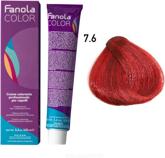 Изображение товара Крем-краска для волос Fanola 7.6 (100мл)