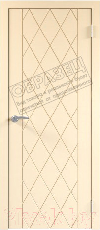 Изображение товара Дверной блок Та самая дверь Л12 ЗАЛ 130x210 правая (ваниль)