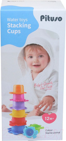 Изображение товара Набор игрушек для ванной Pituso Пирамидка / K999-203B