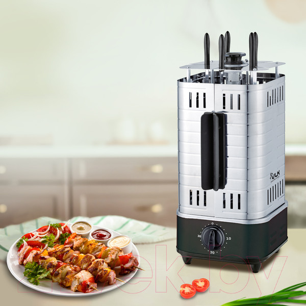 Изображение товара Электрошашлычница VLK Palermo 6500 (стальной/черный)