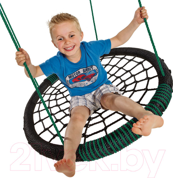 Изображение товара Качели KBT Гнездо Oval / 188.001.002.001 (черный/зеленый)