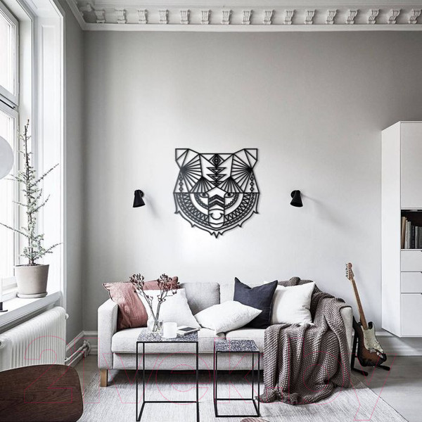 Изображение товара Декор настенный Arthata Медведь 60x60-B / 026-1