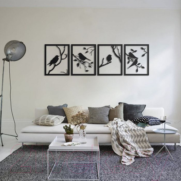 Изображение товара Декор настенный Arthata Птицы 110x25-B / 019-4