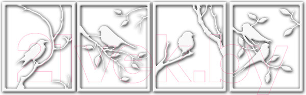 Изображение товара Декор настенный Arthata Птицы 110x25-V / 019-4