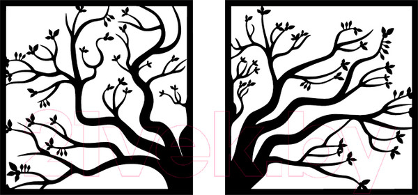 Изображение товара Декор настенный Arthata Волшебное дерево 125x60-B / 014-2