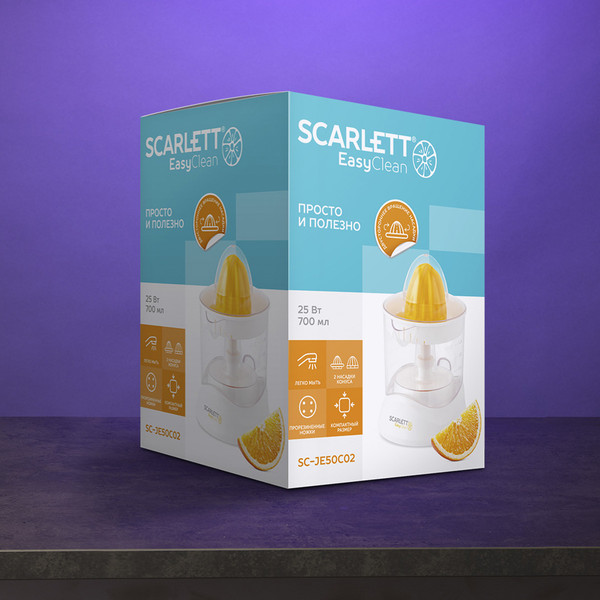 Изображение товара Соковыжималка ручная Scarlett SC-JE50C02 (белый)