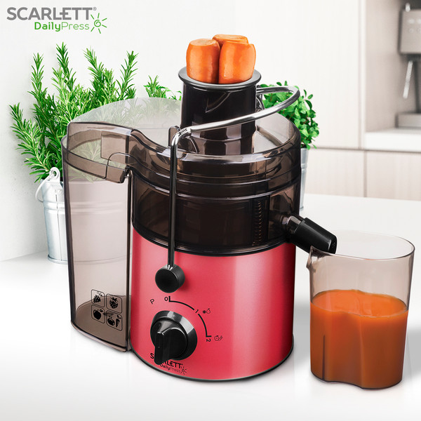 Изображение товара Соковыжималка электрическая Scarlett SC-JE50S19 (красный)