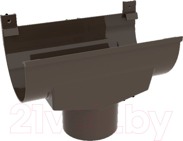 Изображение товара Воронка водосточная Ruplast 125/90мм RAL 8014 (коричневый)