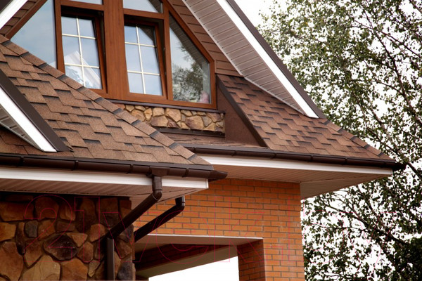 Изображение товара Воронка водосточная Ruplast 125/90мм RAL 8014 (коричневый)