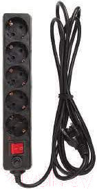 Изображение товара Сетевой фильтр General Lighting GPS 5м 3x1 / 471005 (с выключателем, черный)