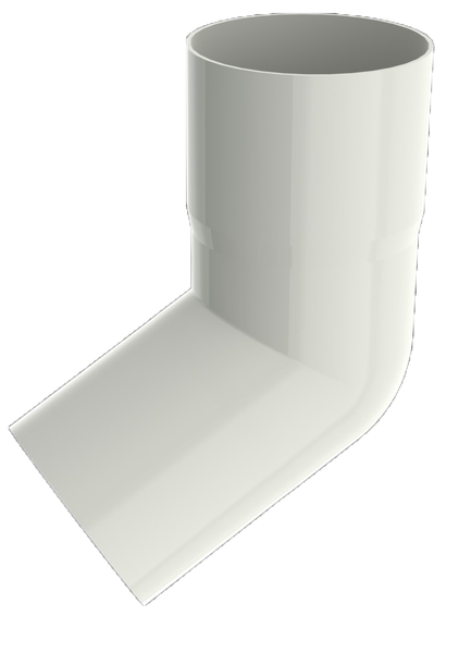 Изображение товара Колено трубы водосточной Ruplast RAL 9010 (белый)
