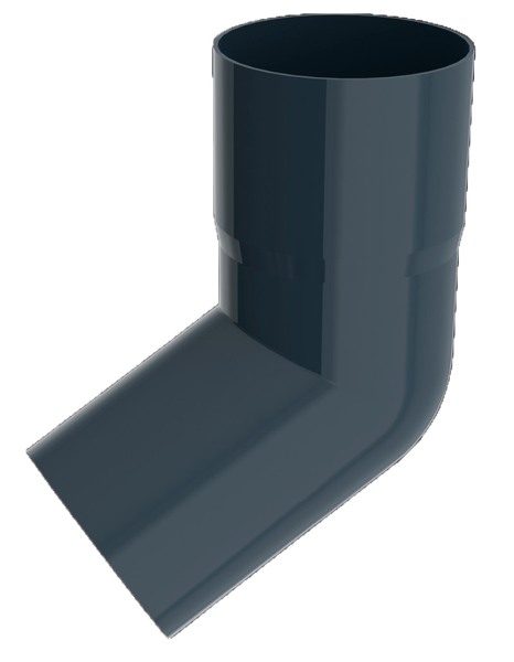 Изображение товара Колено трубы водосточной Ruplast RAL 7024 (серый графит)