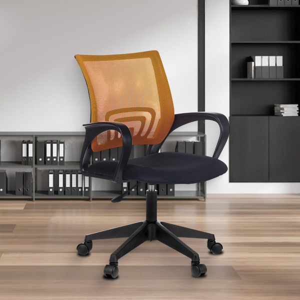 Изображение товара Кресло офисное Бюрократ CH-695NLT (оранжевый TW-38-3/черный TW-11)