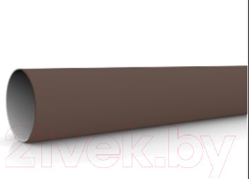 Изображение товара Труба водосточная Ruplast 90мм ПВХ RAL 8014 (3м, коричневый)
