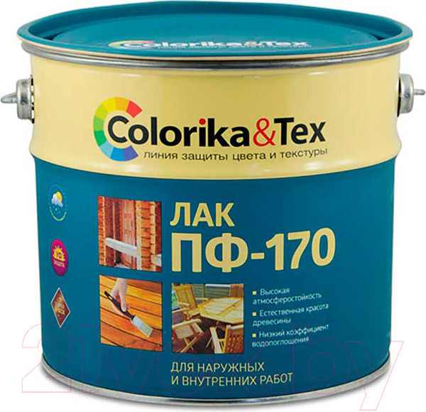 Изображение товара Лак Colorika & Tex ПФ-170 глянцевый (2.7л)